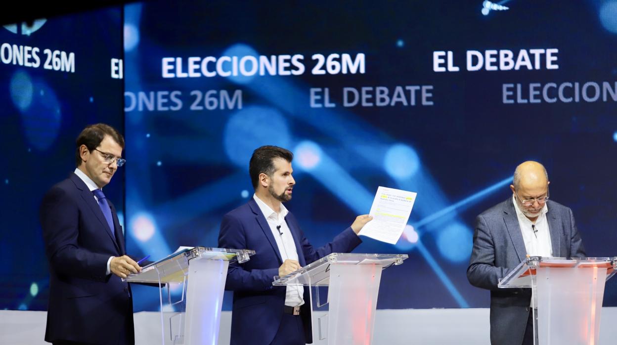 Los candidatos a la Presidencia de la Junta de PP, PSOE y Ciudadanos