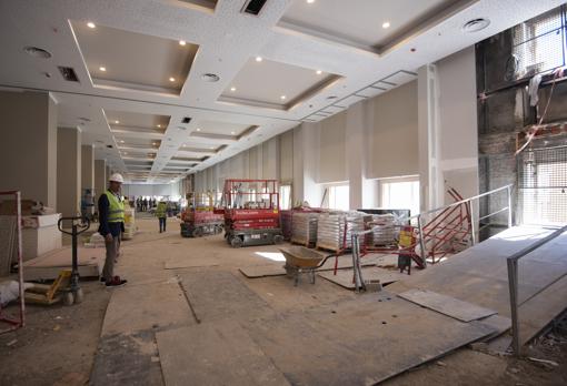 Obras del futuro hotel del Edificio España