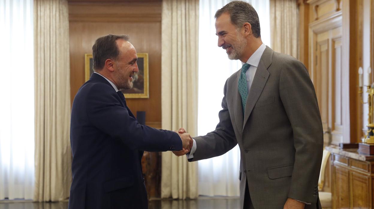 El Rey Felipe recibe, el miércoles, al presidente de Unión del Pueblo Navarro (UPN), José Javier Esparza