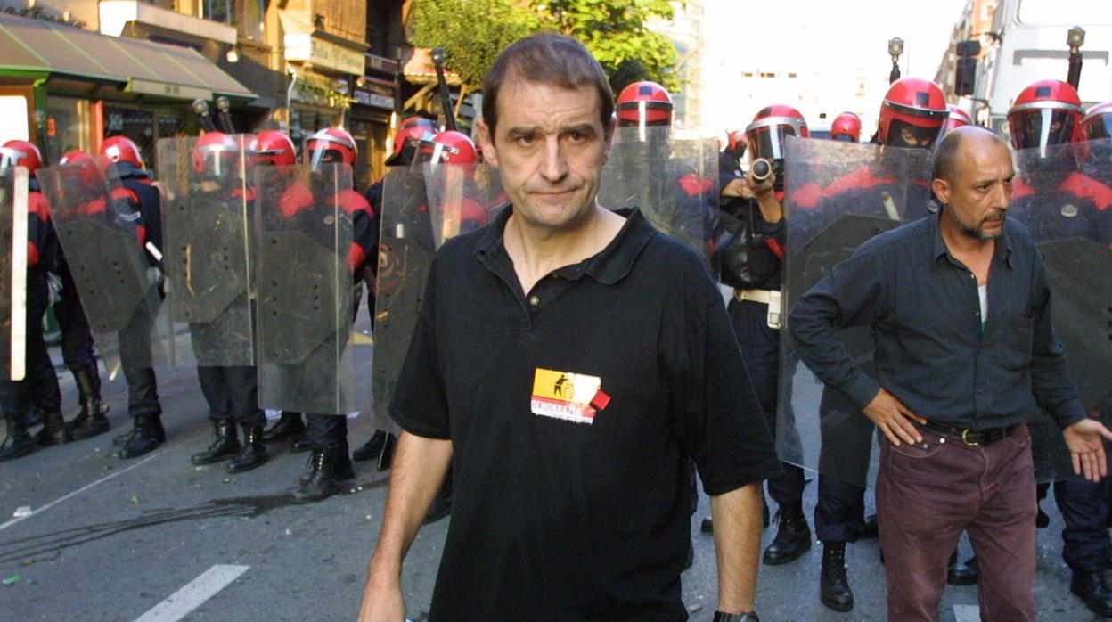 Josu Ternera en una manifestación en 2002