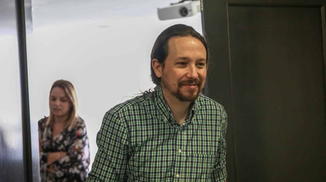 Pablo Iglesias, durante la reunión del Consejo Ciudadano Estatal de Podemos