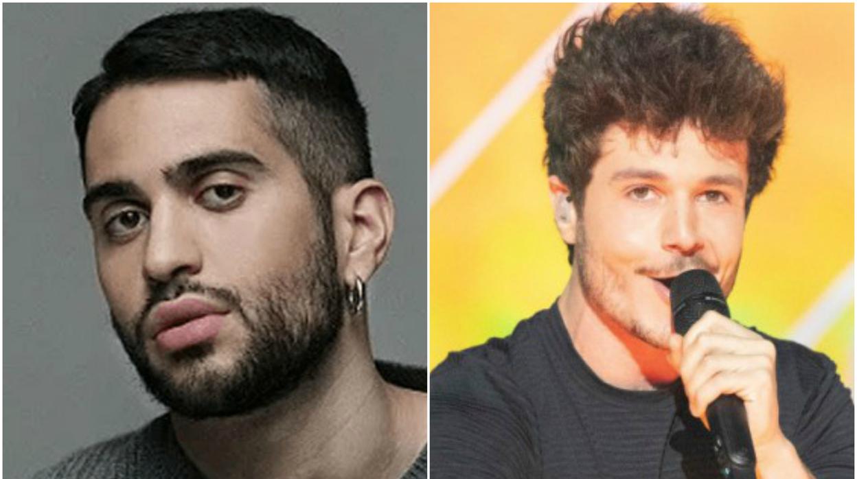 El italiano Alesandro Mahmood (izq) y Miki (dcha) ambos participantes en el Festival de Eurovisión