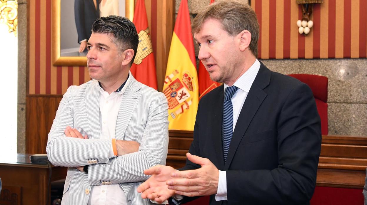 Vicente Marazón (Ciudadanos) y Javier Lacalle (PP)