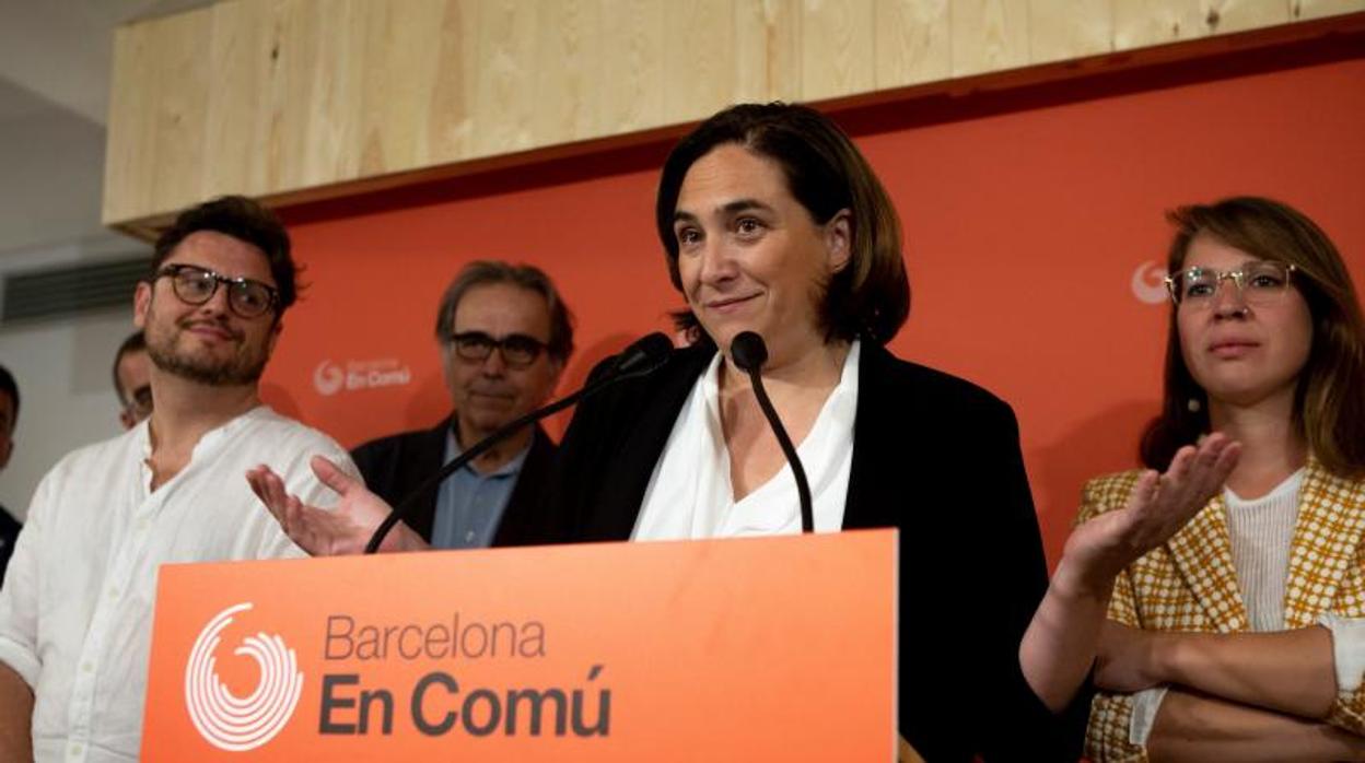 Ada Colau, el viernes tras anunciar el resultado de la consulta interna