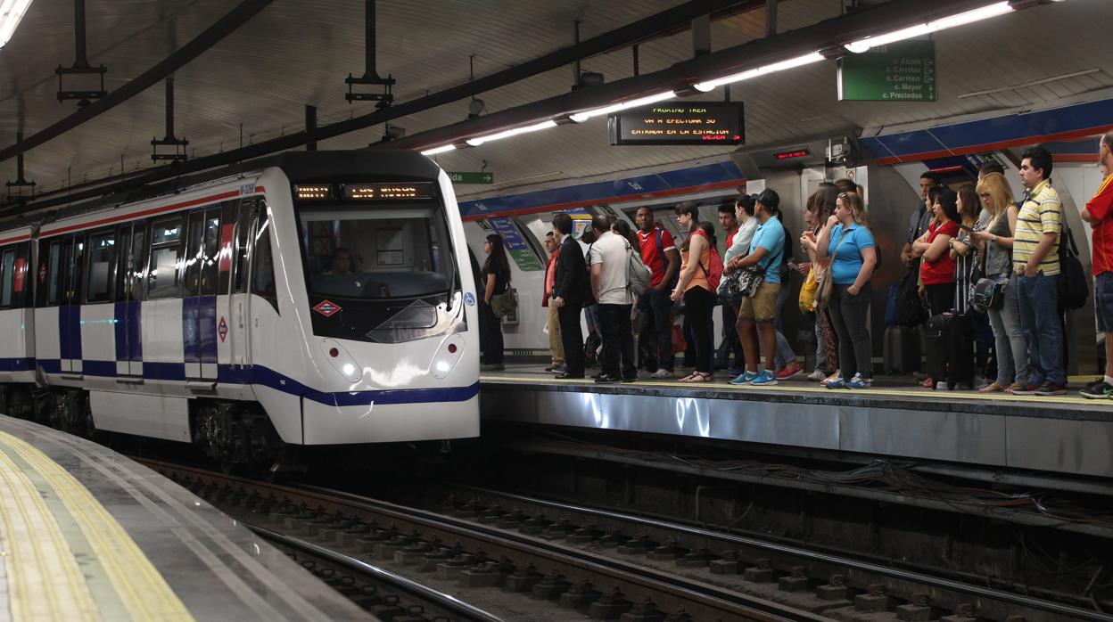 La estación de Metro de Sol, durante la huelga de maquinistas de 2016