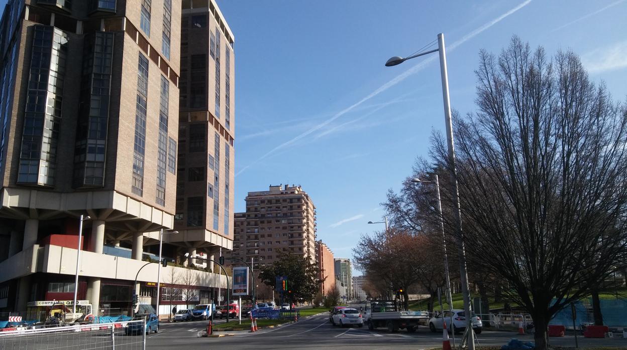 Vista de la avenida del Ejército de Pamplona