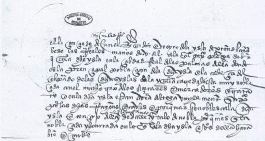 Documento del licenciado Curiel dirigido a la Cámara de Castilla para que la reina Juana otorgue a la ciudad Real de Las Palmas el título de «Muy Noble»