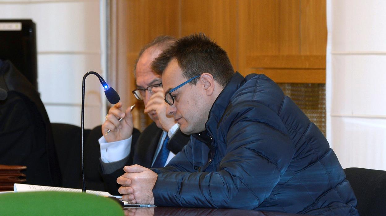 Miguel Ángel López Galván (imagen), más conocido por el 'Terre', durante el juicio en la Audiencia de Valladolid