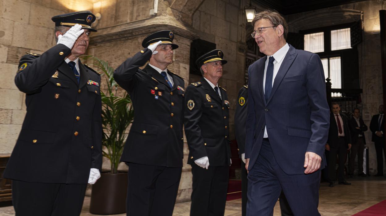 Imagen de Ximo Puig tomada el pasado domingo en el Palau de la Generalitat