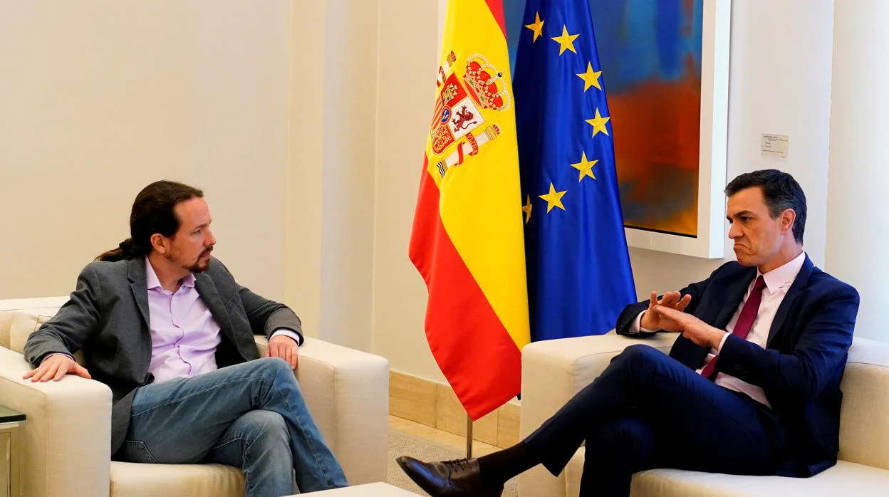 Reunión entre Pablo Iglesias y Pedro Sánchez, este lunes en Moncloa