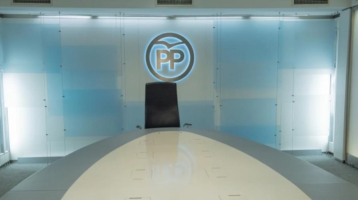 La silla de Pablo Casado en el Comité de Dirección del PP