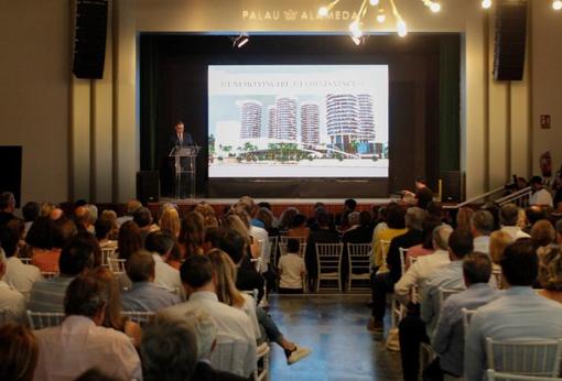 Acto de presentación del proyecto urbanístico, este jueves en Valencia