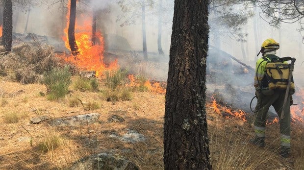 El abulense Valle del Tiétar, cercado por las llamas