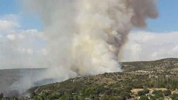 Declarado un nuevo incendio en la Comunidad de Madrid en Orusco de Tajuña