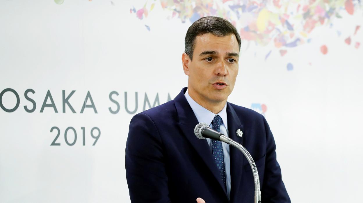 Pedro Sánchez, durante la cumbre del G-20 en Osaka