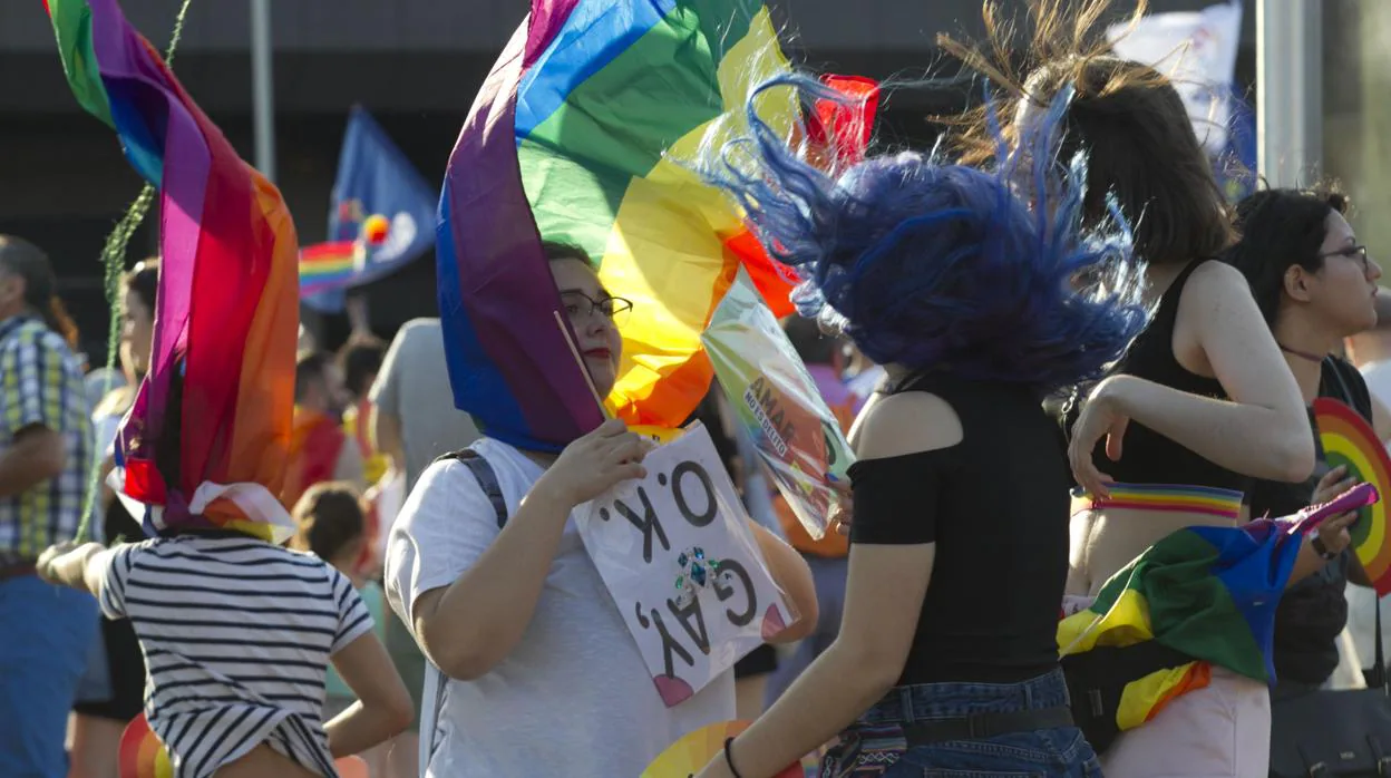 Miles de personas celebra, el año pasado, el Orgullo Gay en la jornada de la manifestación