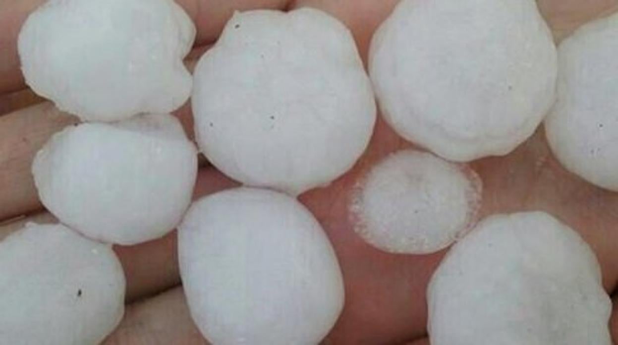 El granizo tenía un tamaño de pelotas de golf