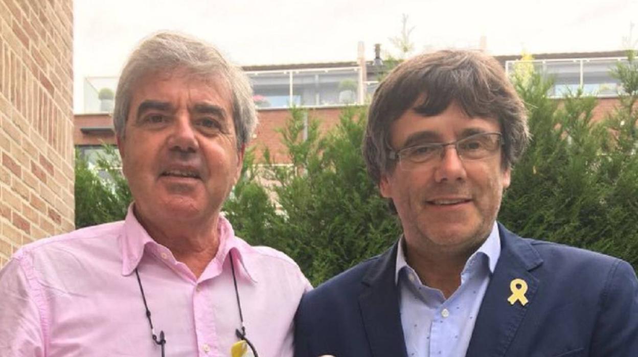 Gorka Knörr y el expresidente Carles Puigdemont