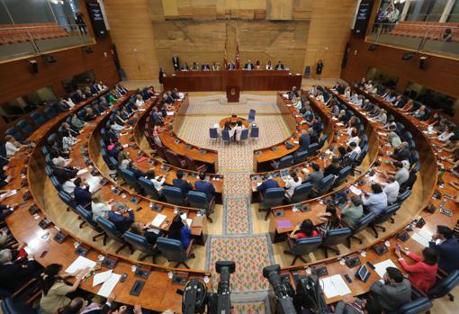 Diputados regionales, durante el pleno