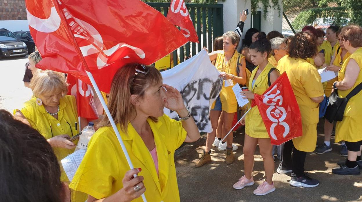 Manifestación en la huelga por calor