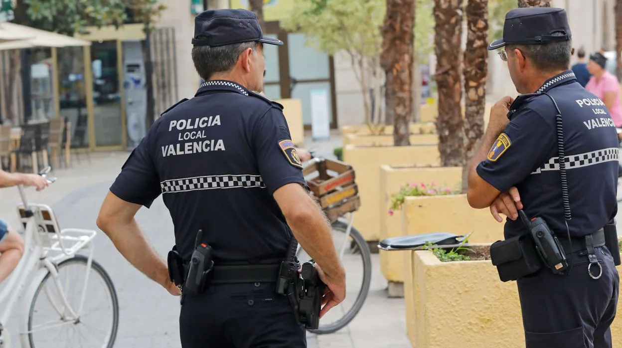 Imagen de archivo de la Policía Local de Valencia