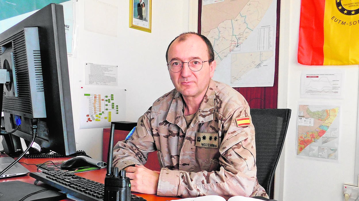 El Coronel Javier Pardo de Santayana, Jefe de Estado Mayor de EUTM Somalia