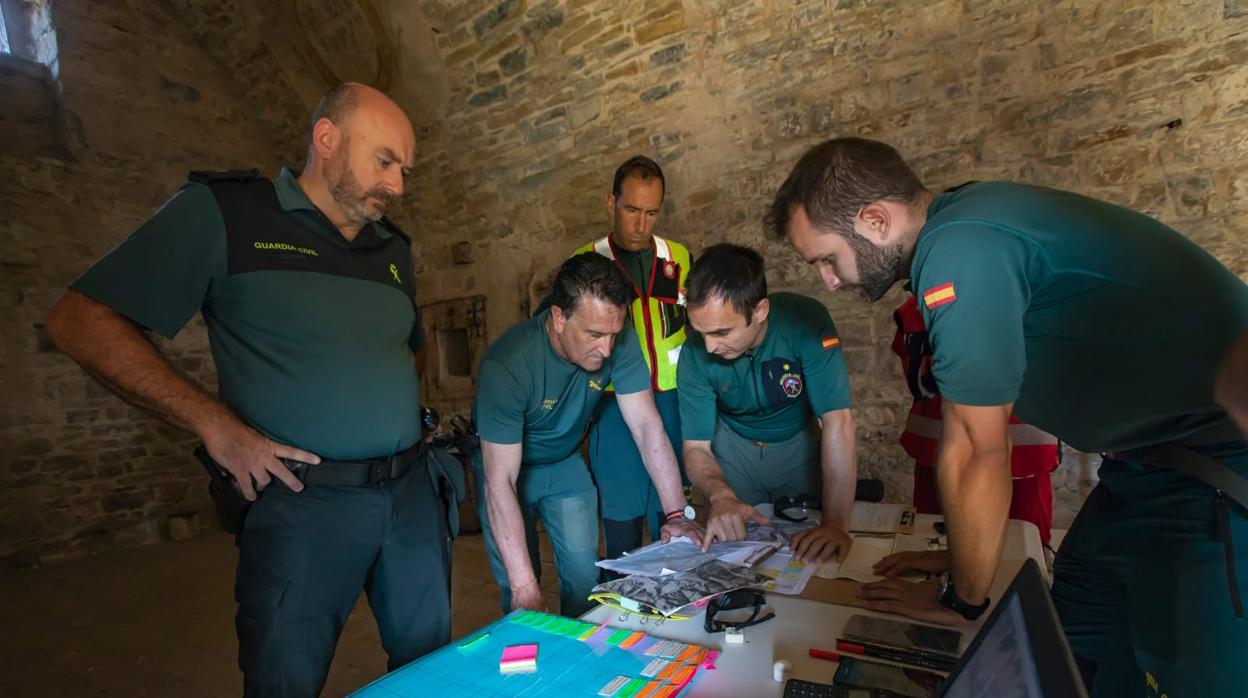 Centro operativo desde el que se coordinó sobre el terreno el dispositivo de búsqueda de este senderista. En los rastreos han participado más de 500 personas