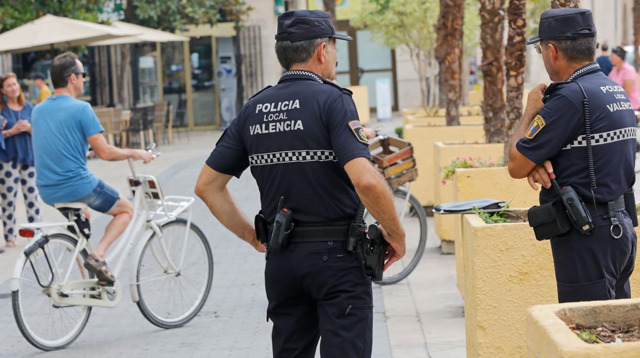 Imagen de archivo de la Policía Local de Valencia