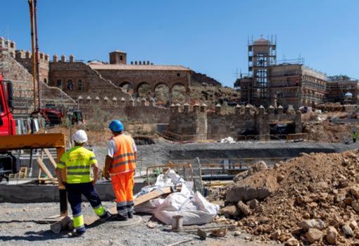 Estado en que se encontraban las obras a principios del mes de agosto