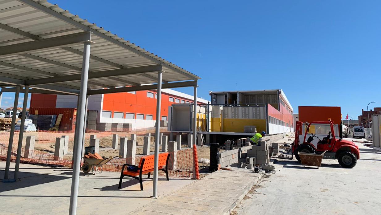 Estado actual de las obras en el centro de Secundaria