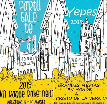Retiran el cartel de fiestas de Yepes al «coincidir» con el de Portugalete (Vizcaya)