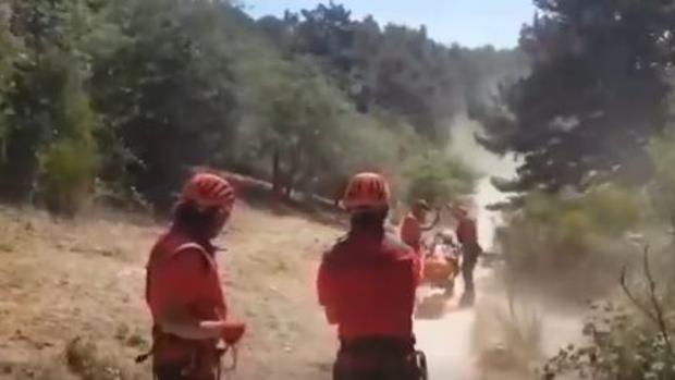 Rescatan a un anciano que se golpeó en la cabeza mientras hacía senderismo en Cercedilla