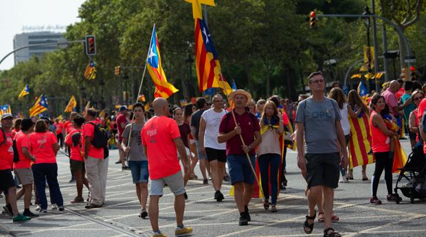 Se hunde el número de inscritos en la «Diada» independentista del 11-S