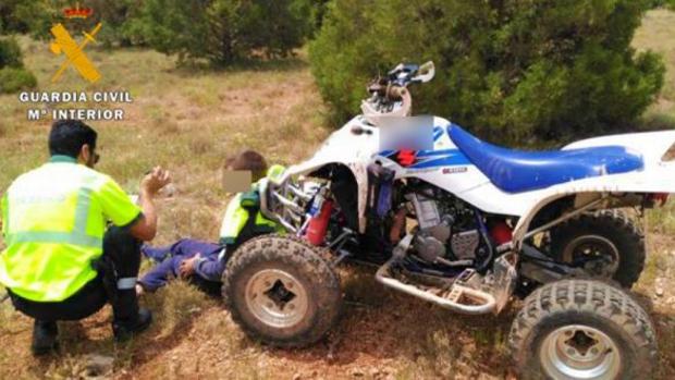 Muere el conductor de un quad en Peñas de San Pedro