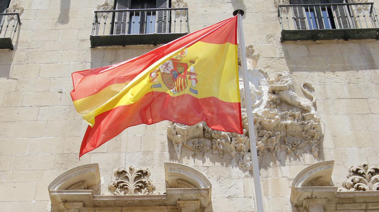 Imagen de archivo de la bandera de España
