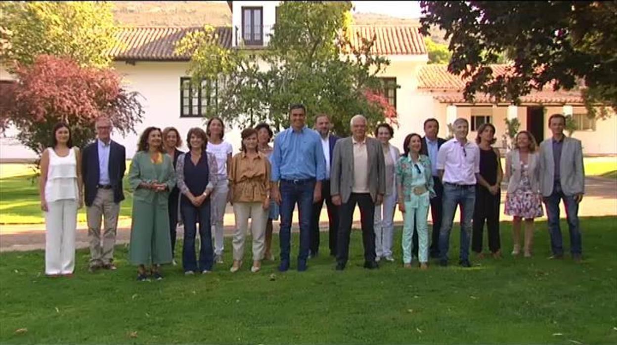 El presidente reunió a sus ministros en agosto del año pasado en Los Quintos de Mora