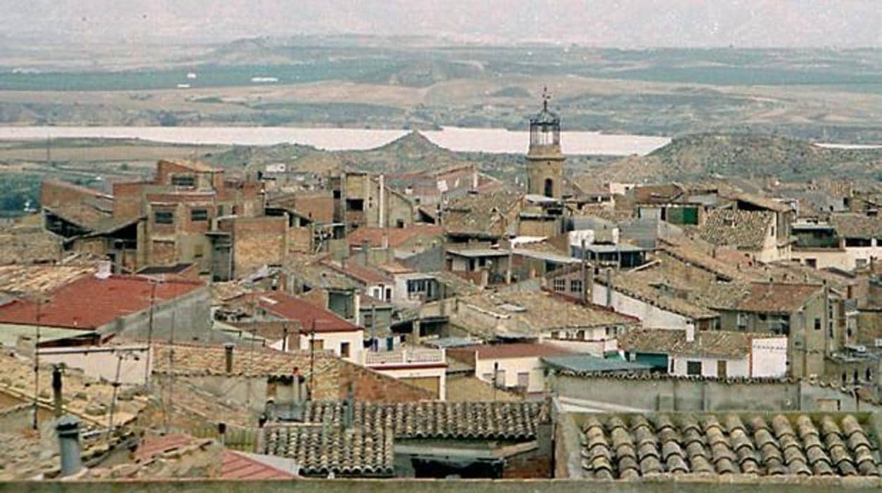 Vista de la localidad zaragozana de Caspe