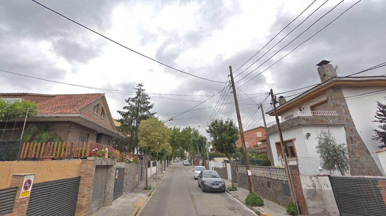 Calle de Cerdanyola en la que se produjo el robo