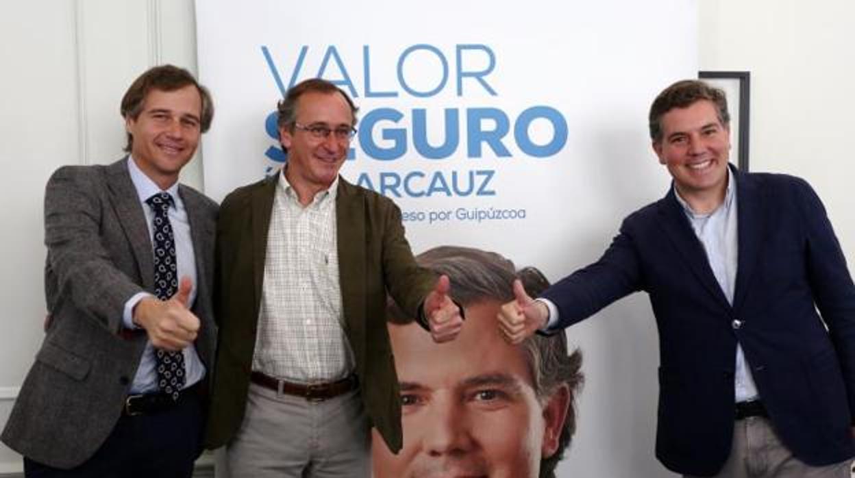 Antonio González Terol, Alfonso Alonso e Íñigo Arcauz, en una imagen de archivo