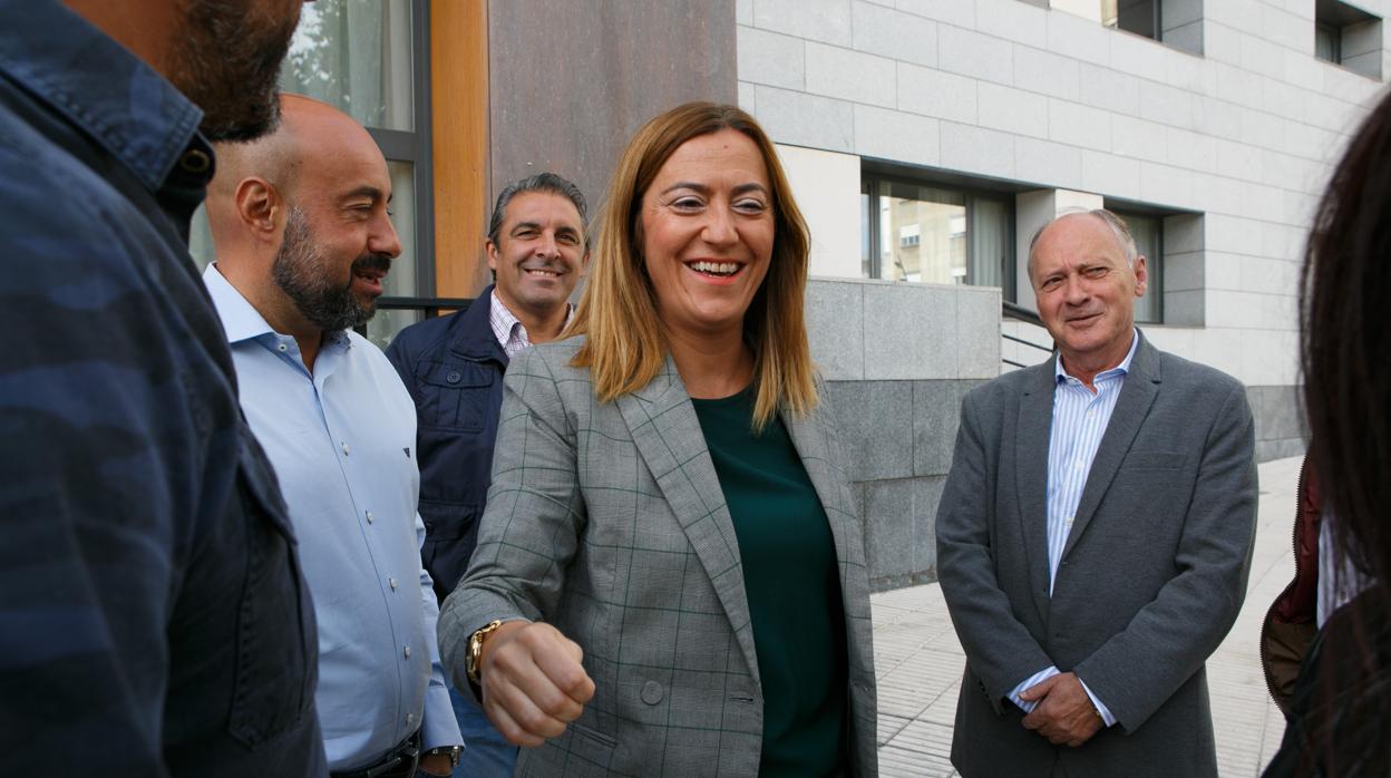La vicesecretaria autonómica de PSOE, Virginia Barcones, este viernes en Soria