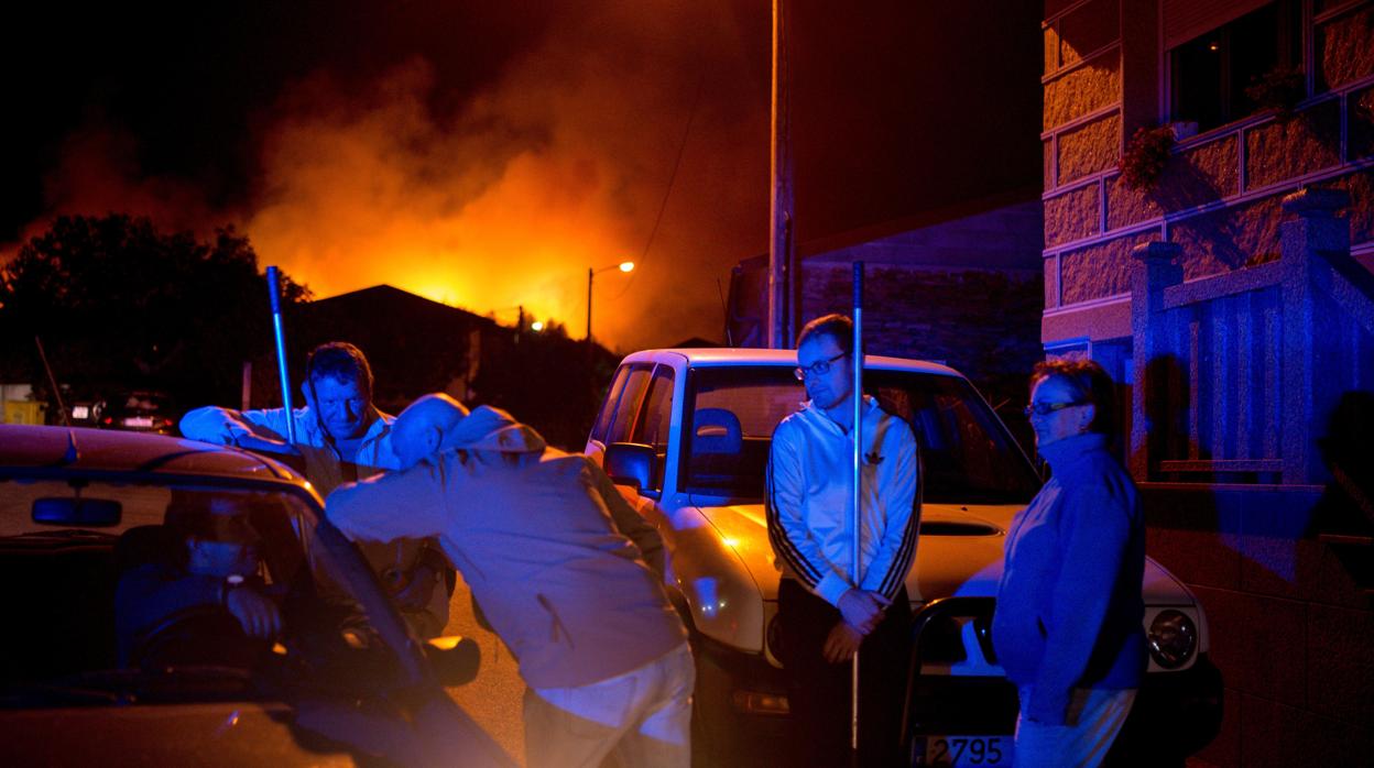 Incendio de A Gudiña, el principal a estas horas en Galicia