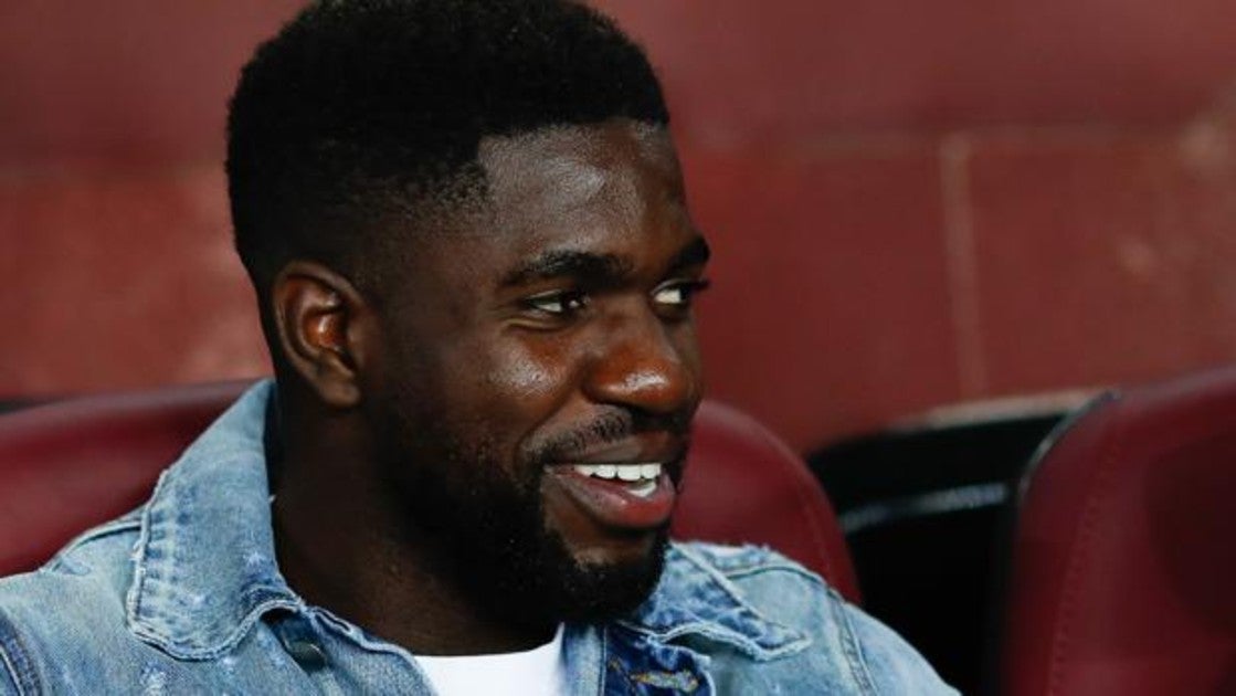 El jugador del FCBarcelona Samuel Umtiti