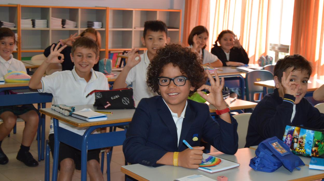 Alumnos de este centro educativo situado en León