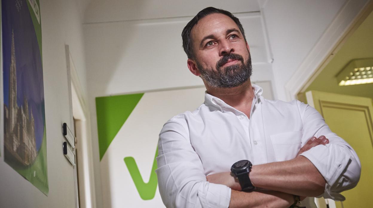 El líder de Vox, Santiago Abascal