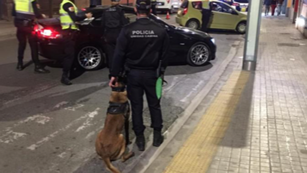 Detenido por agredir a un perro de la Policía Local de Valencia al encontrarle droga encima