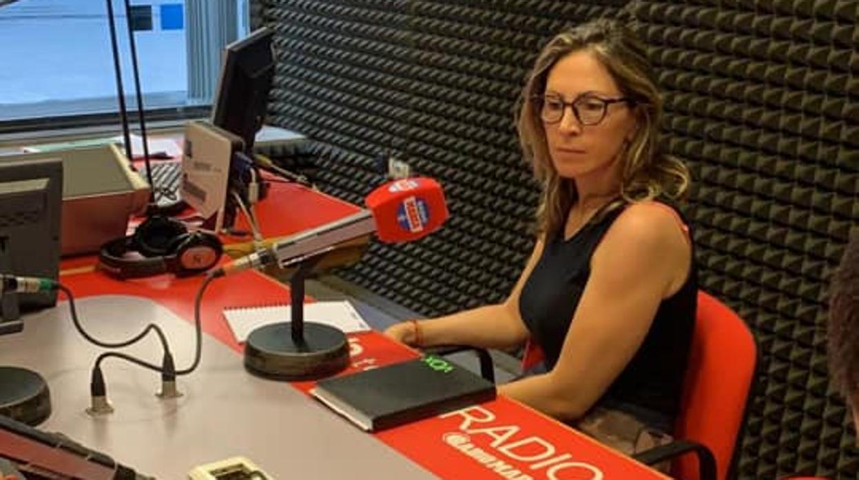 Imagen difundida por Amparo Cerdá en sus redes sociales de una entrevista suya