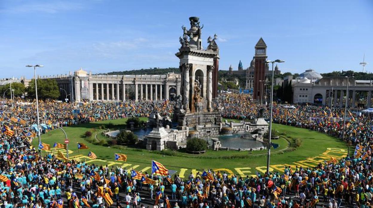 Una imagen de la manifestación indepenentista de la última Diada