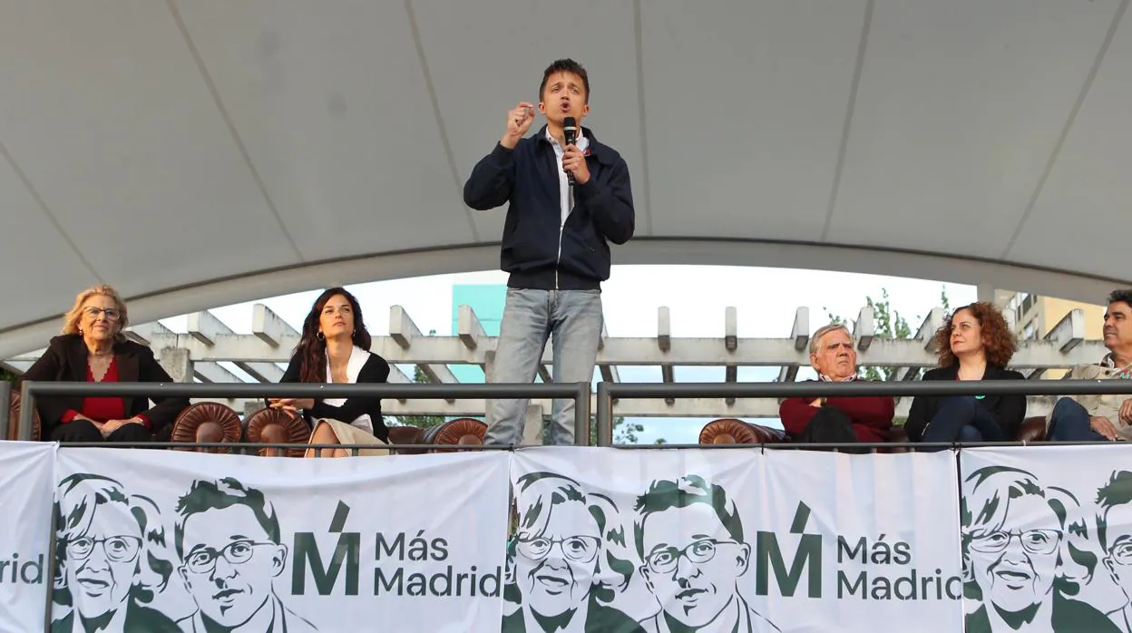 Íñigo Errejón a su entrada a la asamblea de Más Madrid