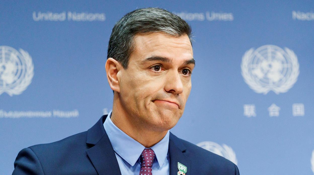 Pedro Sánchez, ayer en la sede de la ONU