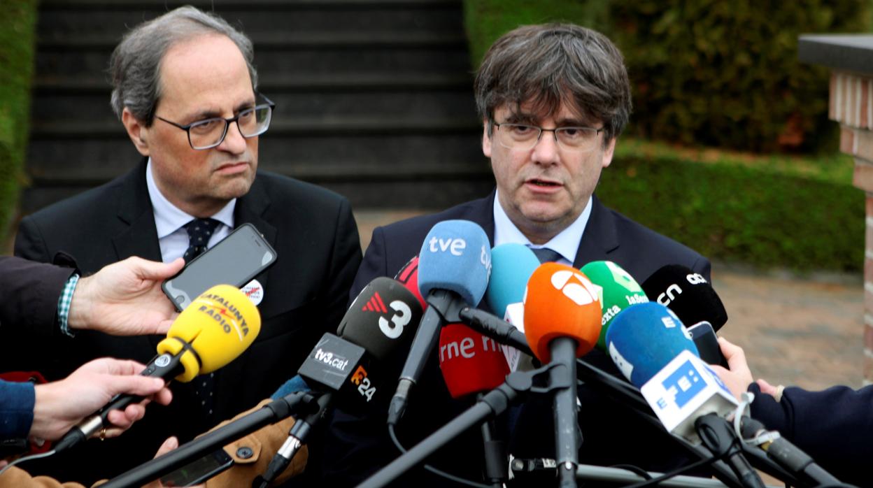 Torra y Puigdemont en una imagen de archivo